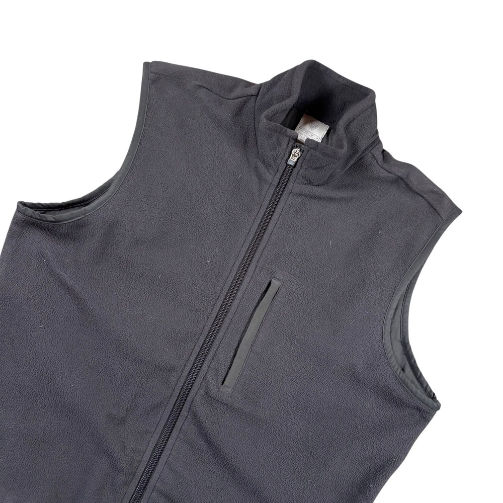 Nike Golf Fleece Vest Womens Medium Black Therma-Fit Full Zip Sleeveless Jacket